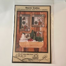 Calico Hills Farms 1995 Snow Cabin Quilt Pattern Vintage Sewing Craft Patchwork - £7.88 GBP