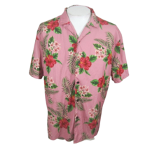 Fashion Nova Men Hawaiian camp shirt p2p  25 XL aloha luau tropical floral poly - £11.89 GBP