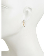 New Made In Usa 14kt Gold Diamond Cut 20 Mm Hoop 14k Gold  Earrings - £125.53 GBP