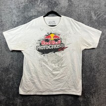 Red Bull Motocross Shirt Mens XXL White Classic Fit Motorcycle Bike Astars - $18.39