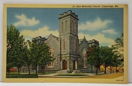 Cambridge Maryland Zion Methodist Church Postcard F17 - £6.35 GBP