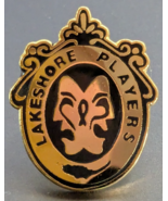 Lakeshore Players - MN Musical Theater - Gold Tone &amp; Black Enamel Lapel Pin - $19.79