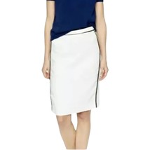 J Crew Linen Pencil Skirt with Piping Size 4 - £14.55 GBP