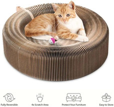 Pet Cat Scratcher Lounge Bed Collapsible Folding Corrugated Paper Deform Cat Scr - £61.88 GBP