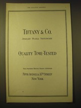 1924 Tiffany & Co. Ad - Quality Time-Tested - $18.49