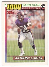 M) 1991 Topps Football Trading Card - Anthony Carter #17 - £1.58 GBP