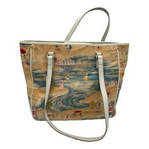 Fossil tote bag beach front print - 11 x 10 x 4 inches - $22.33