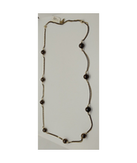 Alfani Brown and Gold Tone Beaded Long Necklace - £11.36 GBP