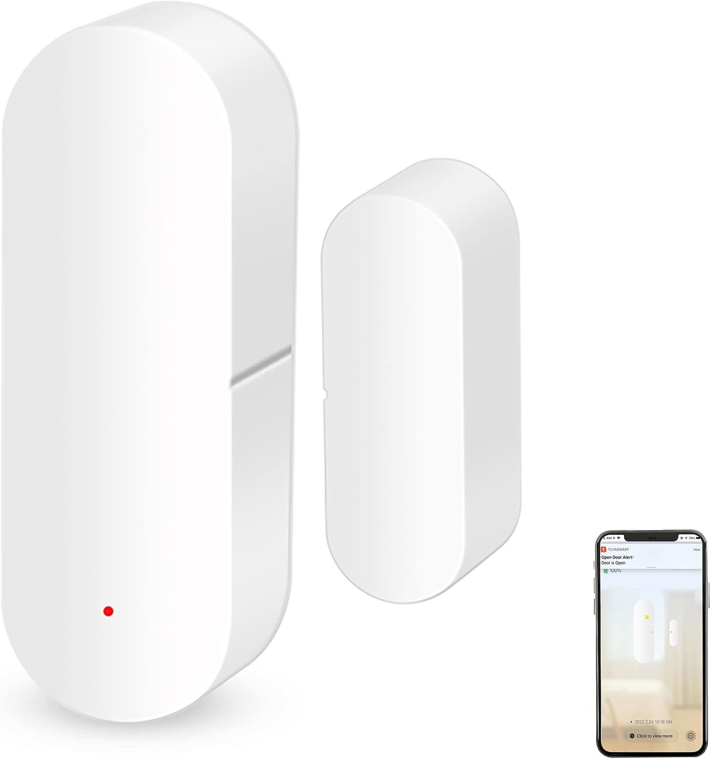 Wifi Door Sensor: Smart Window Contact Sensor, App Alerts, Programmable,... - $31.99