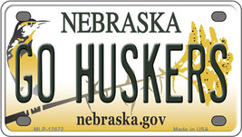 Go Huskers Nebraska Novelty Mini Metal License Plate Tag - $14.95