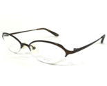 Oliver Peoples Eyeglasses Frames Dulcette BIR Brown Round Half Rim 48-17... - $37.14