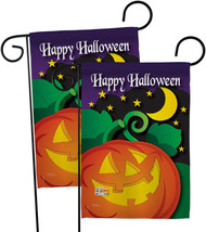 Halloween Night Garden Flags Pack 13 X18.5 Double-Sided House Banner - £22.88 GBP