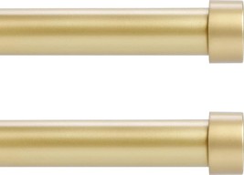 2 Pack Gold Curtain Rods for Windows 48 to 84 Inch(4-7 Rods - £57.77 GBP