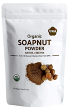 Soapnut Powder, Certified Organic Aritha | Reetha, Natural Shampoo, 4,8,16 oz  - £6.26 GBP+