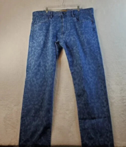 Robert Graham Jeans Men Size 40 Blue Cotton Pockets Belt Loops Casual Flat Front - £27.83 GBP