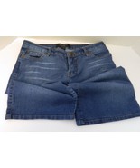 Nine West Ladies Blue Jean Shorts Size 6 Yellow Threads Pockets - £11.08 GBP