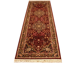 Red 2.5 x 8 high-grade Deep Wine Red Tone Handmade 2&#39; 6&#39;&#39; x 7&#39; 11&#39;&#39; Oriental - £649.37 GBP