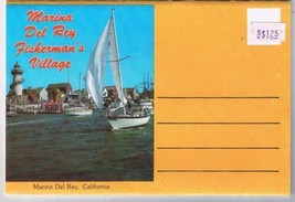 California Postcard Booklet Marina Del Rey Fisherman&#39;s Village - £3.11 GBP