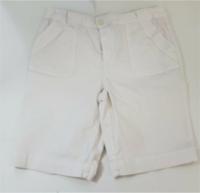 Additions by Chico&#39;s White Bermuda Shorts Womens Size 1 / Medium - £11.79 GBP