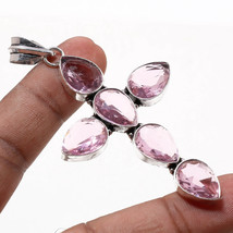 Kunzite Pear Shape Handmade Fashion Christmas Gift Pendant Jewelry 3.20&quot; SA 206 - £4.71 GBP