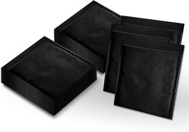 Black Metallic Bubble Mailers 7.25x11 Waterproof Padded Envelopes 200 Pack - £78.43 GBP
