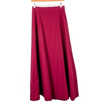 Maroon Maxi Skirt S Womens Homemade Long Homemade Panels Flowy Full Modest - £15.35 GBP