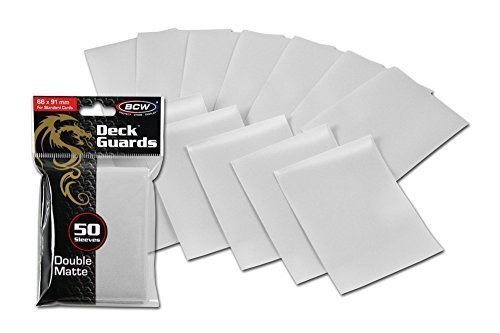 1000 White Double Matte Deck Guard Card Sleeves - $53.99