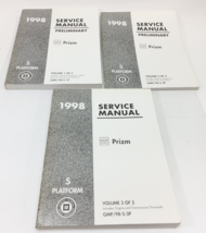 1998 Chevrolet Geo Prizm Factory Original Preliminary Service Manual Set - £21.40 GBP