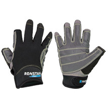 Ronstan Sticky Race Gloves - 3-Finger - Black - M - £37.35 GBP