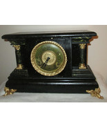 Antique E. Ingraham Oak Clock Bristol Connecticut Chimes 2 COLUMNS 8 Day... - $455.83
