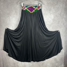 Vintage Y2K Jane Ashley Maxi Skirt Women&#39;s 14 Multi-Color Sequined Boho ... - $454.68 MXN