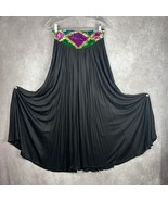 Vintage Y2K Jane Ashley Maxi Skirt Women&#39;s 14 Multi-Color Sequined Boho ... - $33.44 CAD