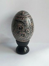Russian lacquer egg hand painted - £70.43 GBP