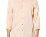 Calvin Klein Steel Men&#39;s Reg Fit Herringbone Stretch Shirt Apricot-17.5 ... - $29.99