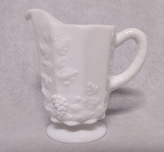 Westmoreland Paneled Grape Milkglass Mini Pitcher or Creamer 5&quot; - £13.59 GBP