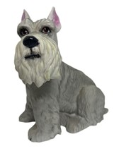 Vintage Aldon Accessories Schnauzer Dog Puppy Figurine Gray Japan 70s - £17.92 GBP
