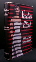 William Haggard Venetian Blind First Edition 1959 U.K. Hardcover Dj Mystery Spy - $31.49