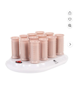 Calista Tools Ion Hot Rollers 12 - 1&quot; Short, 1.25&quot; Medium Clips Pink ! - $48.50 CAD