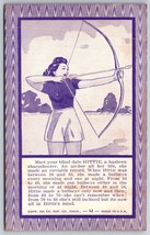 1940s Comic Arcade Card Ex Sup Co Hittie Hasbeen Sharpshooter Lady Chicgao K5 - £5.41 GBP