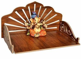 Pooja hindú de madera hecho a mano Tempal Mandir Ghar Us - £32.97 GBP