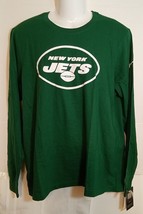 Nike Tee New York Jets Long Sleeve Shirt Men&#39;s Large - £12.57 GBP