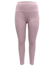 allbrand365 designer Womens High-Waist Side-Pocket 7/8 Leggings,Icy Rose,Small - £35.96 GBP