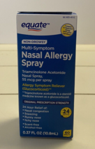 Equate Allergy Relief Nasal Spray Non-Drowsy Multi Symptom 0.37 fl. oz. - £12.77 GBP