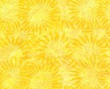 Cotton Batik Sunflowers Yellow Hand-Dyed Bali Batiks Fabric by the Yard ... - $14.95