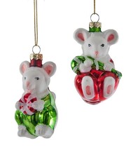 Katherine’s Collection mouse Christmas ornament mice 18-649043 Set Of 2 - $340.99 MXN