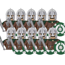 Military Building Blocks Solider Figures Weapons Shield Knight Toys XP36... - £18.97 GBP