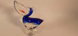 Vintage Murano (Style) Glass Pelican with Goldfish in its Mouth - £16.22 GBP