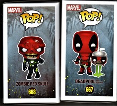 Pop Lot! Marvel Zombies - Deadpool l #667 &amp; Zombie Red Skull #668 Funko  - £14.90 GBP
