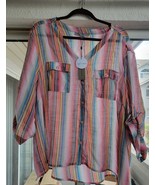 Alex and Parker Multi Striped Blouse - NWT - $17.00
