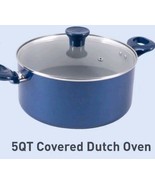T-FAL ~ ELECTRIC BLUE ~ 5 Quart ~ Aluminum Dutch Oven w/Lid ~ Ceramic No... - $1,118.40 MXN